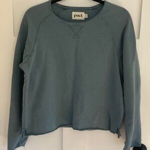 Pact Teal Long Sleeve Top